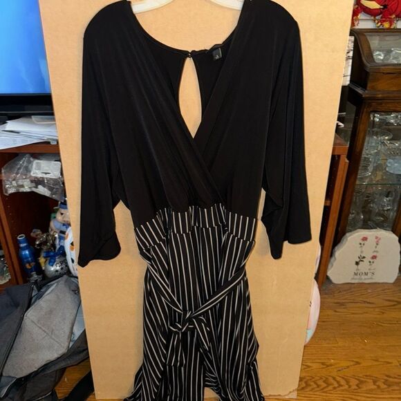 NWT Torrid Black Striped Jumpsuit - Picture 1 of 3